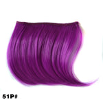 Color Gradient Invisible Seamless Hair Extension Wig Piece Straight Hair Piece Color Bangs Hair Piece