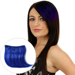 Color Gradient Invisible Seamless Hair Extension Wig Piece Straight Hair Piece Color Bangs Hair Piece