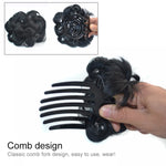 30M33# Wig Ball Head Flower Hairpin Hair Bag Wig Headband for Bride, 30M33#