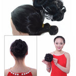 30M33# Wig Ball Head Flower Hairpin Hair Bag Wig Headband for Bride, 30M33#