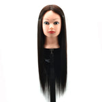Practice Disc Hair Braided Mannequin Head Wig Styling Trimming Head Model, Brown, Black, Marron, Beige