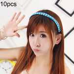 10 PCS Wig Twist Braid Jewelry Headband Hair Buckle (Light Yellow)