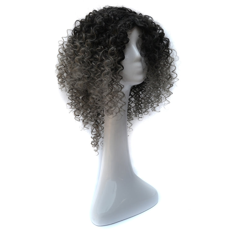 T191006 European and American Wig Headgear with Short and Small Curly Hair for Women