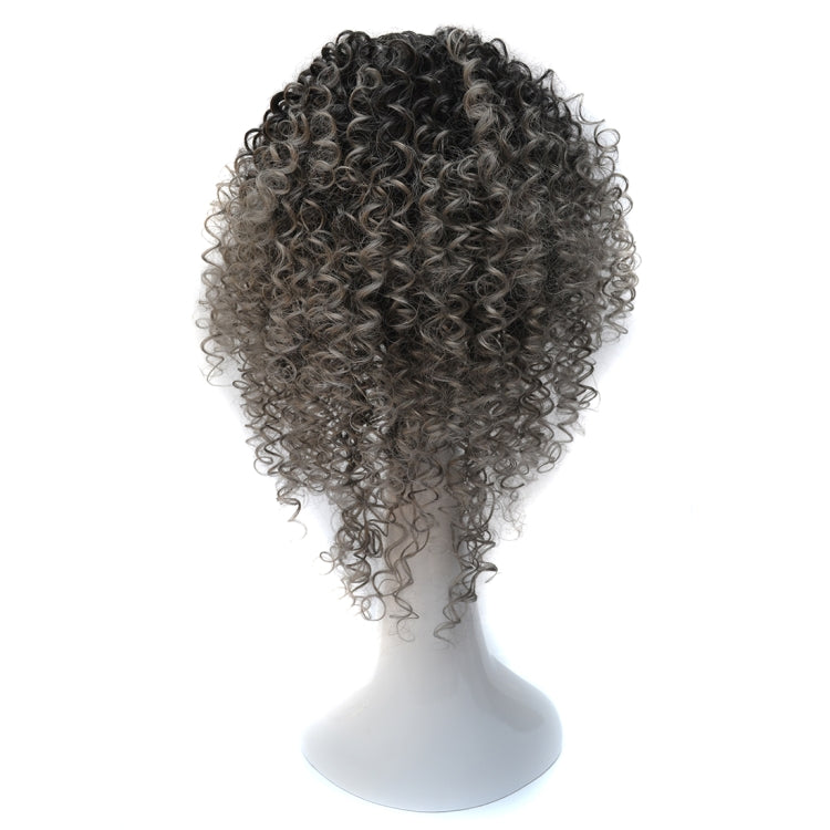 T191006 European and American Wig Headgear with Short and Small Curly Hair for Women