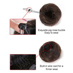Wig Bun Flower Shape Hair Package Hair Disk(Chestnut)