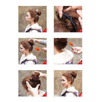 Wig Bun Flower Shape Hair Package Hair Disk(Chestnut)