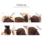 Natural Long Straight Hair Ponytail Bandage-style Wig Ponytail for Women，Length: 45cm, 45cm