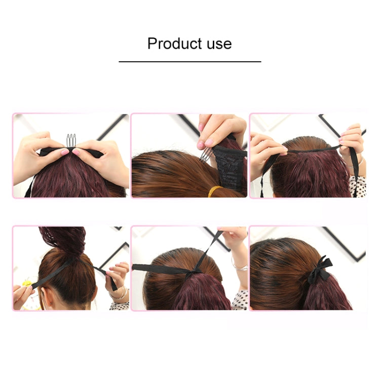 Natural Long Straight Hair Ponytail Bandage-style Wig Ponytail for Women，Length: 45cm, 45cm