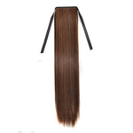 Natural Long Straight Hair Ponytail Bandage-style Wig Ponytail for Women，Length: 60cm, 60cm