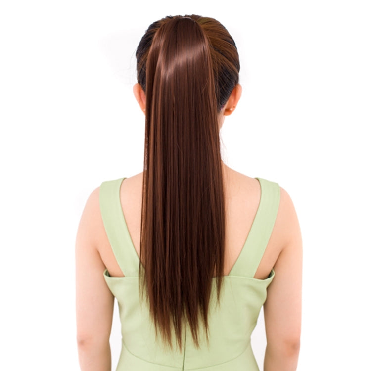 Natural Long Straight Hair Ponytail Bandage-style Wig Ponytail for Women，Length: 60cm, 60cm
