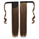 18# Invisible Seamless Bandage-style  Wig Long Straight Hair Wig Ponytail, 18#