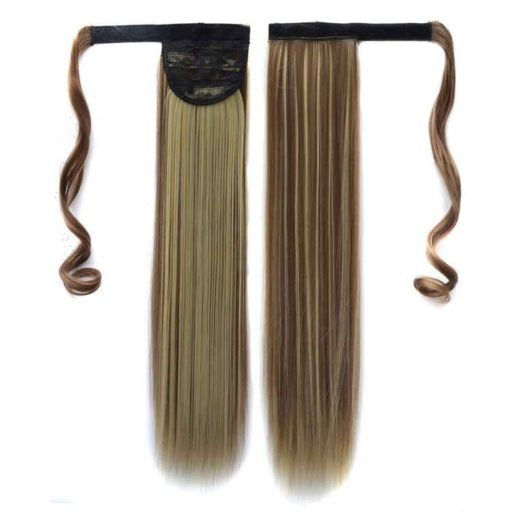 18H613# Invisible Seamless Bandage-style  Wig Long Straight Hair Wig Ponytail, 18H613#