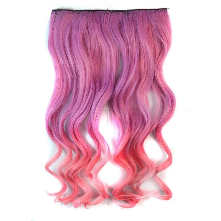 One-piece Seamless Hair Extension Piece Color Gradient Large Wave Long Curling Clip Type Hairpiece, HCB257721