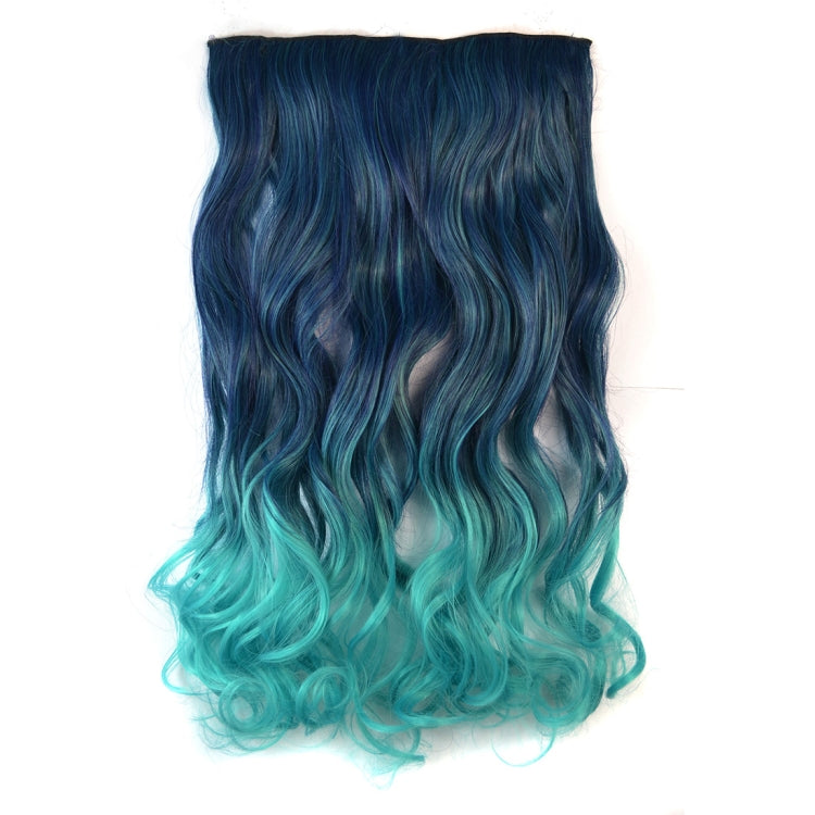 One-piece Seamless Hair Extension Piece Color Gradient Large Wave Long Curling Clip Type Hairpiece, HCB257722