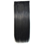 1# One-piece Seamless Five-clip Wig Long Straight Wig Piece, 1#