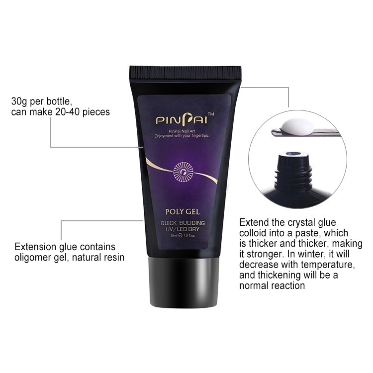 30g Nail Glue Manicure Art Rapid Extension Glue Painless Gel Extended Nail Builder Phototherapy Cream Removable, HCB3029C, HCB3029DP, HCB3029F, HCB3029LP, HCB3029Q, HCB3029RR, HCB3029T, HCB3029TF, HCB3029W