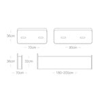 Creative Folding Single Bed, Size: Width: 200x90cm, Size: Width: 200x90cm (Grey), Size: Width: 200x90cm (Brown)