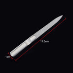 Stainless Steel Polished Nail File, Length : 95mm, Length : 95mm