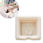 PVC Portable Square Inflatable Wash Basin Home Care Shampoo Trough, Inflatable Wash Basin
