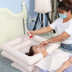 PVC Portable Square Inflatable Wash Basin Home Care Shampoo Trough, Inflatable Wash Basin