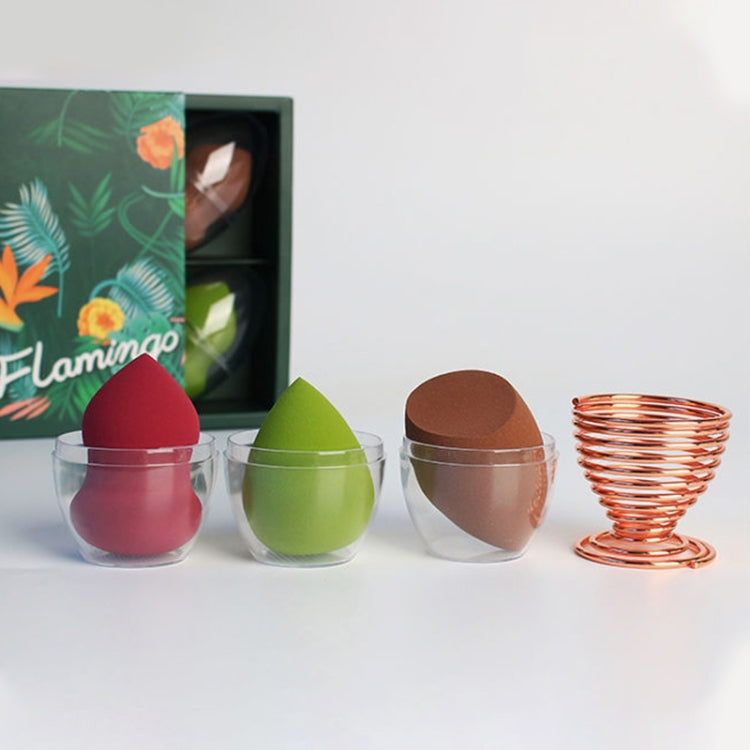 Set mit tropfenförmigen Make-up-Schwämmen in Eiform, weich und 1 Stück