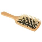 Natural Wooden Massage Hair Comb with Rubber Base & Wooden Brush, Size: Large, Large(White), Large(Black)