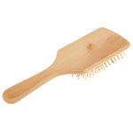 Natural Wooden Massage Hair Comb with Rubber Base & Wooden Brush, Size: Large, Large(White), Large(Black)