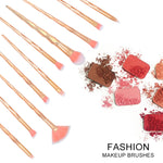 20-in-1-Augenpinsel mit Diamantgriff, multifunktionaler Make-up-Pinsel, Griff in Rosa und Blau, Pinsel in Lila, HCB9120A, HCB9120B, HCB9120C, HCB9120D, HCB9120E, HCB9120F, HCB9120G