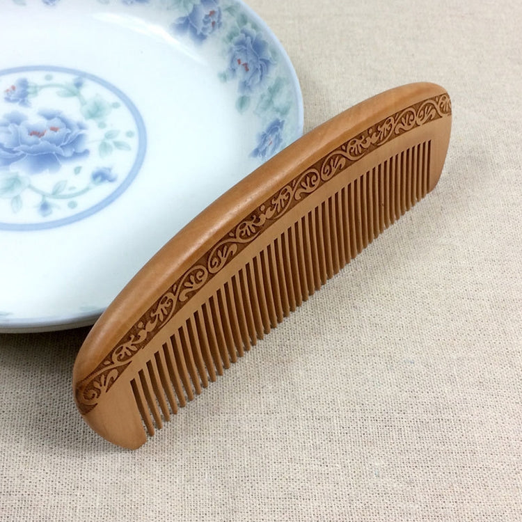 Anti-static Massage Wooden Comb + Gift Box, Gift Box Colors Are Random, 3