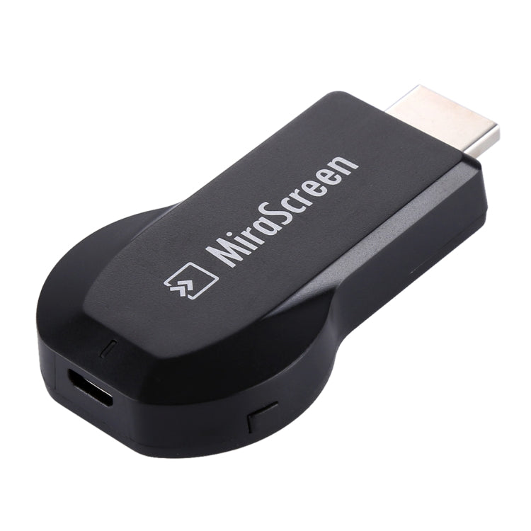جهاز استقبال عرض MiraScreen لاسلكي WiFi / Miracast Airplay DLNA مع كابل USB 2 في 1، جهاز عكس شاشة لاسلكي