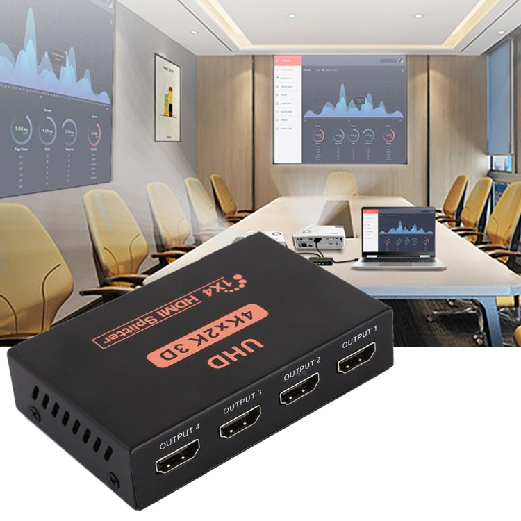 مقسم HDMI CY10 UHD 4K × 2K 3D 1 × 4، CY10
