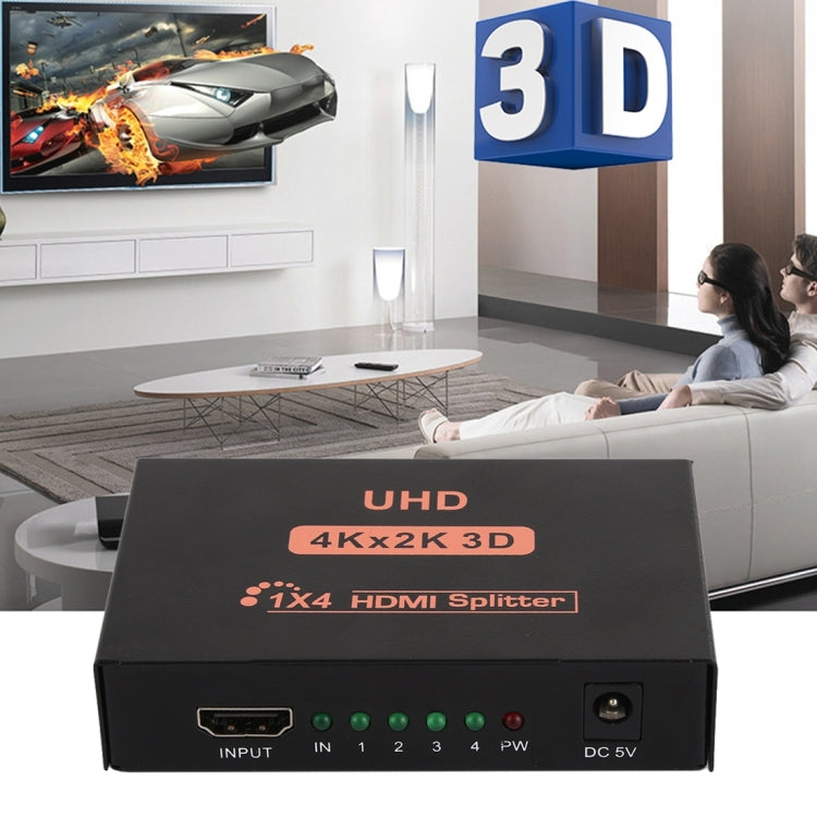 مقسم HDMI CY10 UHD 4K × 2K 3D 1 × 4، CY10