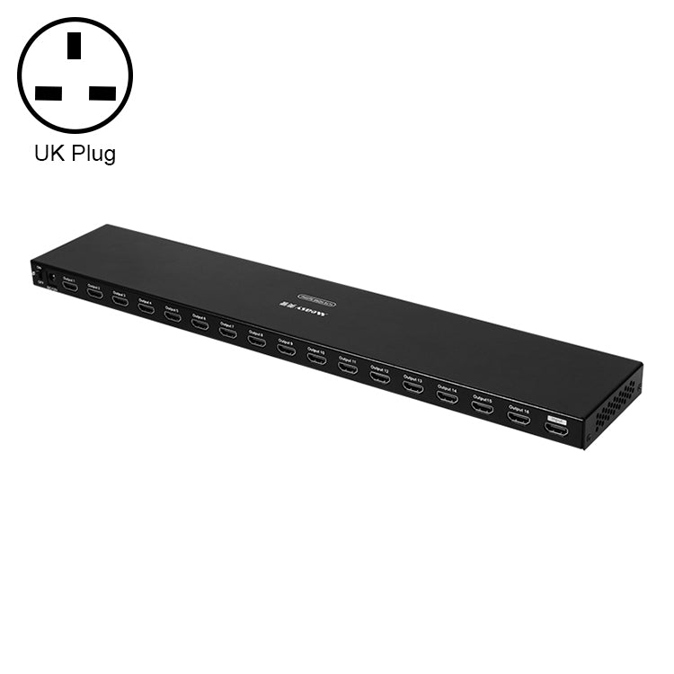 مفتاح Measy SPH116 من 1 إلى 16 4K HDMI 1080P مع عرض متزامن وموزع، من 1 إلى 16، قابس أسترالي، من 1 إلى 16، قابس أوروبي، من 1 إلى 16، قابس بريطاني، من 1 إلى 16، قابس أمريكي