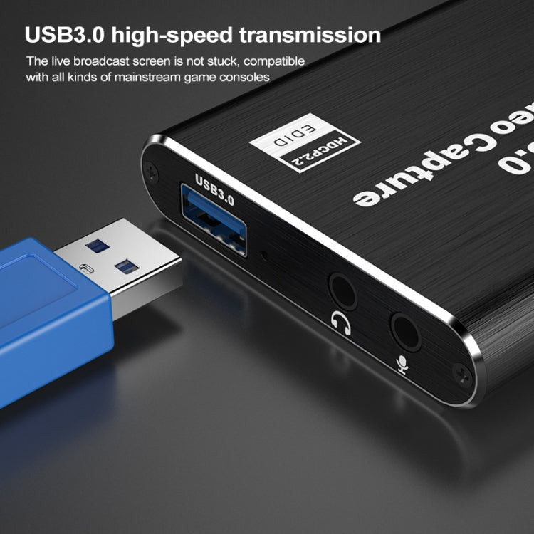 التقاط فيديو HDMI عالي الدقة 4K USB 3.0 بدون حاجة لتعريفات