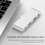 محول HUB متعدد الوظائف 4 في 1 من نوع C / USB-C لجهاز iPad Pro، HW-TC29