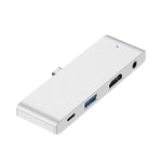 محول HUB متعدد الوظائف 4 في 1 من نوع C / USB-C لجهاز iPad Pro، HW-TC29