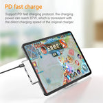 محول HUB متعدد الوظائف 4 في 1 من نوع C / USB-C لجهاز iPad Pro، HW-TC29