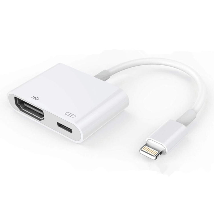 محول E-Gin-LTH-002 من 8 دبابيس Digital AV إلى HDMI + منفذ شحن USB لشاشة عرض تلفاز HD بدقة 1080P، E-Gin-LTH-002