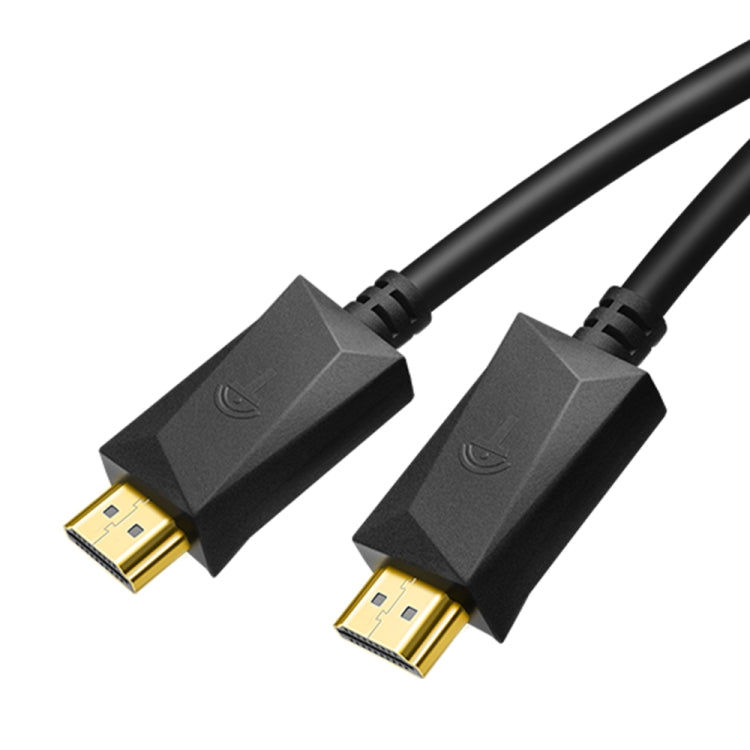 كابل HDMI ذهبي مطلي ROCKETEK HDMI01Y-2 HDMI 2.0 بدقة 4K 30Hz 3D لجميع أجهزة HDMI، الطول: 2 متر