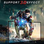 كابل HDMI ذهبي مطلي ROCKETEK HDMI01Y-2 HDMI 2.0 بدقة 4K 30Hz 3D لجميع أجهزة HDMI، الطول: 2 متر