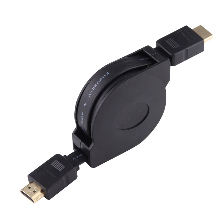 كابل محول HDMI ذكر إلى HDMI ذكر قابل للسحب بطول 1 متر مع محولات Mini HDMI وMicro HDMI لشاشات HDTV وجهاز العرض والكمبيوتر والكاميرات والأجهزة اللوحية والهواتف الذكية