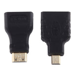 كابل محول HDMI ذكر إلى HDMI ذكر قابل للسحب بطول 1 متر مع محولات Mini HDMI وMicro HDMI لشاشات HDTV وجهاز العرض والكمبيوتر والكاميرات والأجهزة اللوحية والهواتف الذكية