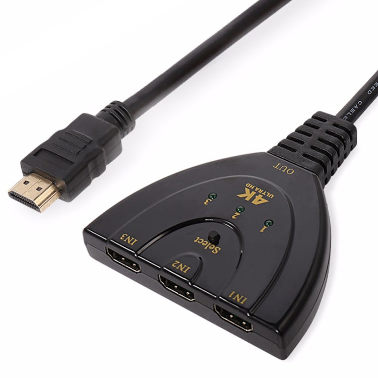 محول مفتاح HDMI 3 في 1 بدقة 4K x 2K HDTV، موزع HDMI 1 إلى 3