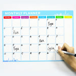 Magnetic Weekly Plan Refrigerator Magnet PET Magnetic Soft Whiteboard, Size: 29.7cm x 42cm, Weekly Plan