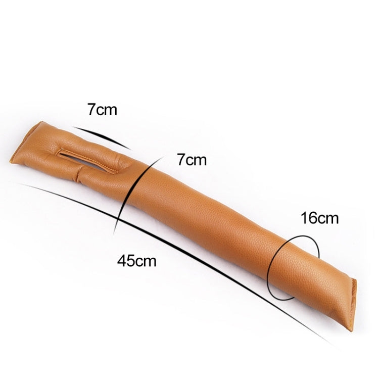 4 PCS Car Styling Accessories Seat Gap Filler Leather Pad Spacer Protective Softer Bar Slot Plug Car Gap Filler, Car Seat Gap Filler