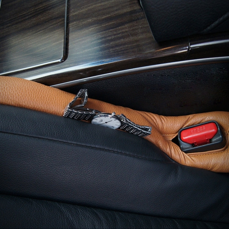 4 PCS Car Styling Accessories Seat Gap Filler Leather Pad Spacer Protective Softer Bar Slot Plug Car Gap Filler, Car Seat Gap Filler