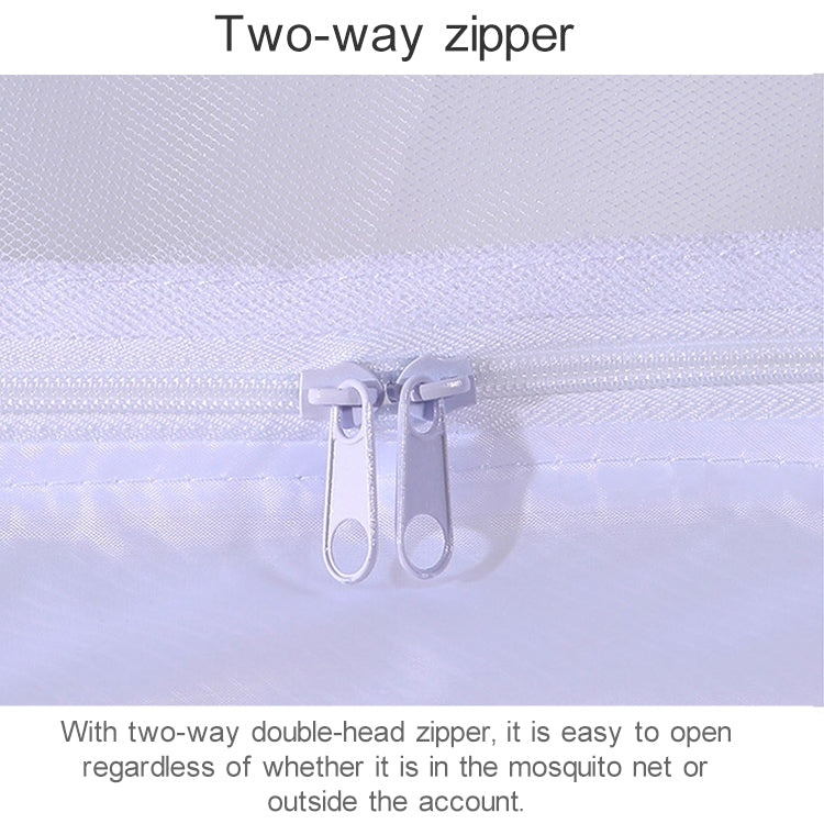 Student Dormitory Square Ceiling Zipper Mosquito Net Encryption Zipper Three Door Defence Mosquito for Upper Berth, Upper Berth(Grey), Upper Berth(Blue), Upper Berth(White)