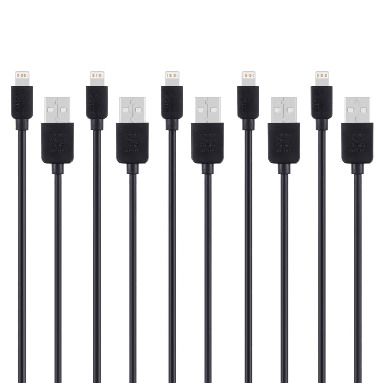 مجموعة 5 قطع من كابلات شحن ومزامنة HAWEEL 1 متر عالية السرعة من 8 دبابيس إلى USB لأجهزة iPhone وiPad