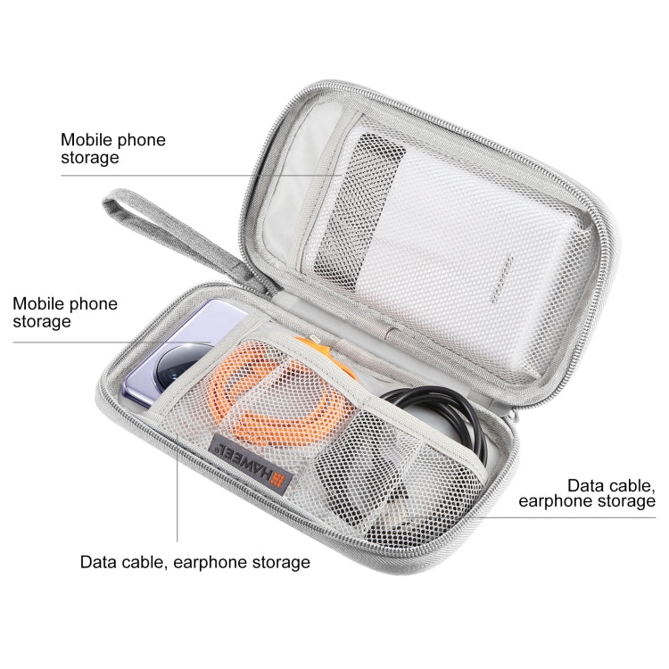 HAWEEL Electronic Organizer Storage Bag for Cellphones, Power Bank, Cables, Mouse, Earphones, Digital Organizer, Size: S, Digital Organizer