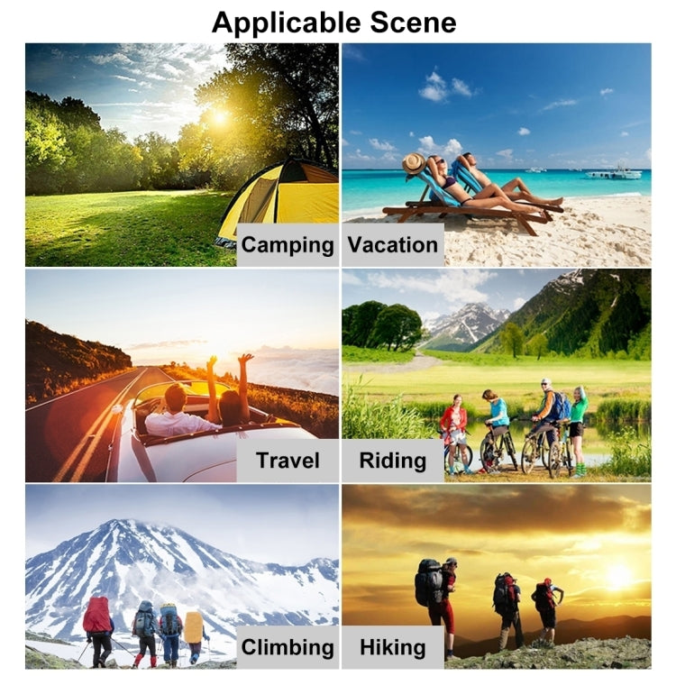 HAWEEL 18W 3 Panels Foldable Solar Panel Charger Bag with 5V / 3.1A Max Dual USB Ports, Support QC3.0 and AFC, 18W 3 Panels